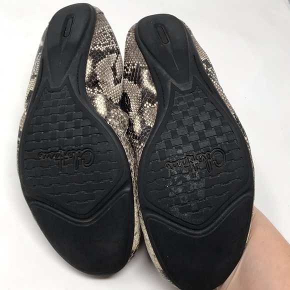 Cole Haan Ballet Flats Snakeskin Elastic Pattern - Picture 8 of 12